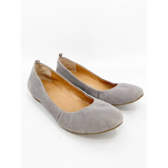 J. Crew Factory Shoes - J. Crew Anya Suede Ballet Flats 8.5 Slip Ons 39